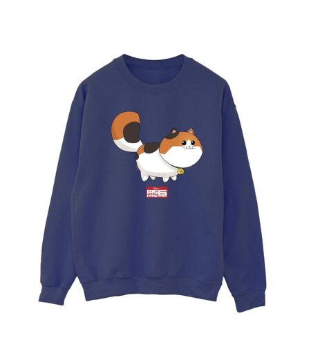 Disney - Sweat BIG HERO BAYMAX KITTEN POSE - Femme (Bleu marine) - UTBI11853