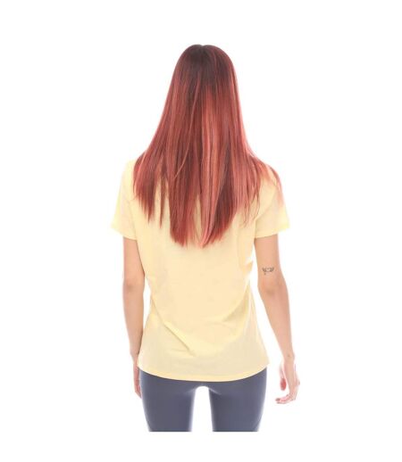 T-shirt femme jaune Boss