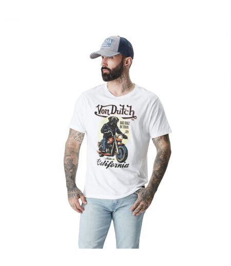 T-shirt homme col rond coton slub avec Logo Dogz Vondutch