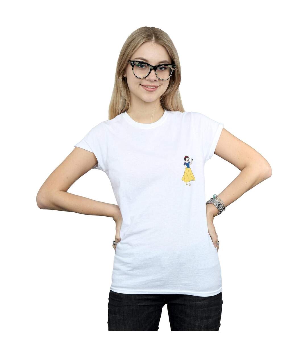 Disney Princess - T-shirt SNOW WHITE CHEST - Femme (Blanc) - UTBI36977-2
