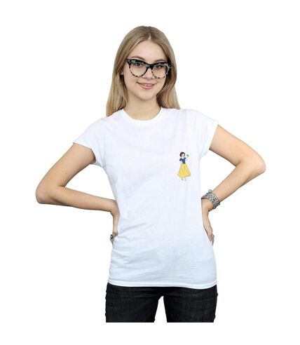 Disney Princess Womens/Ladies Snow White Chest Cotton T-Shirt (White)