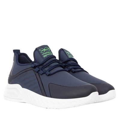 Mens clarington trainers navy/green Crosshatch