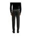 Mens Kaiton Plain Slim Suit Trousers Black Boss-3