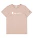 T-shirt Femme Beige Rose Champion-2