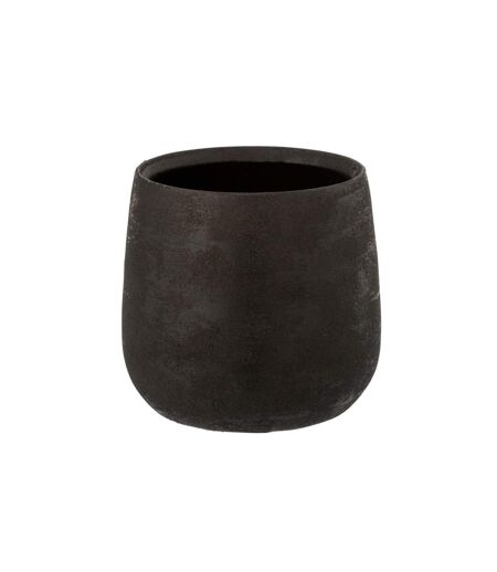 Cache-Pot en Céramique Irrégulier 22cm Noir