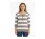 MAYFLOWER DOMINGO1 - Tee-shirt manches 3/4 beige en pur coton avec col boutonné-1