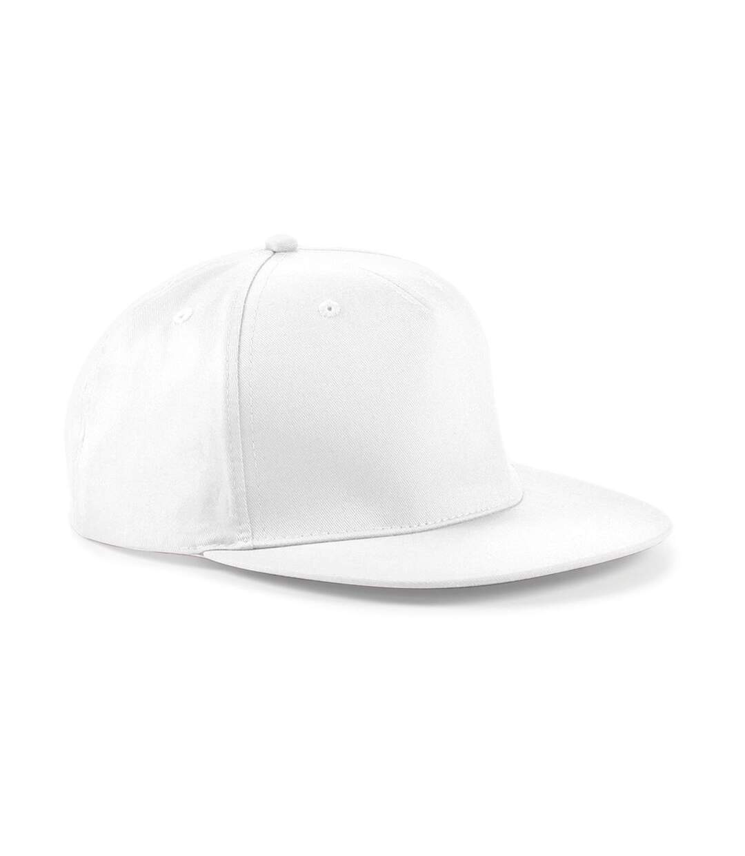 Casquette 5 panneaux style rappeur adulte - B610 - blanc-1