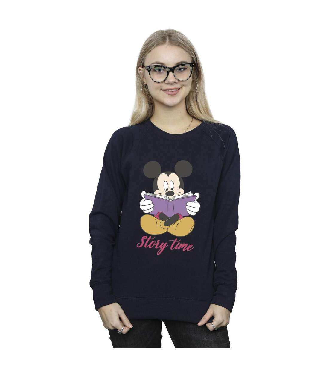 Disney Sweatshirt Mickey Mouse Story Time - Femmes/Ladies (Bleu marine) - UTBI28942-2