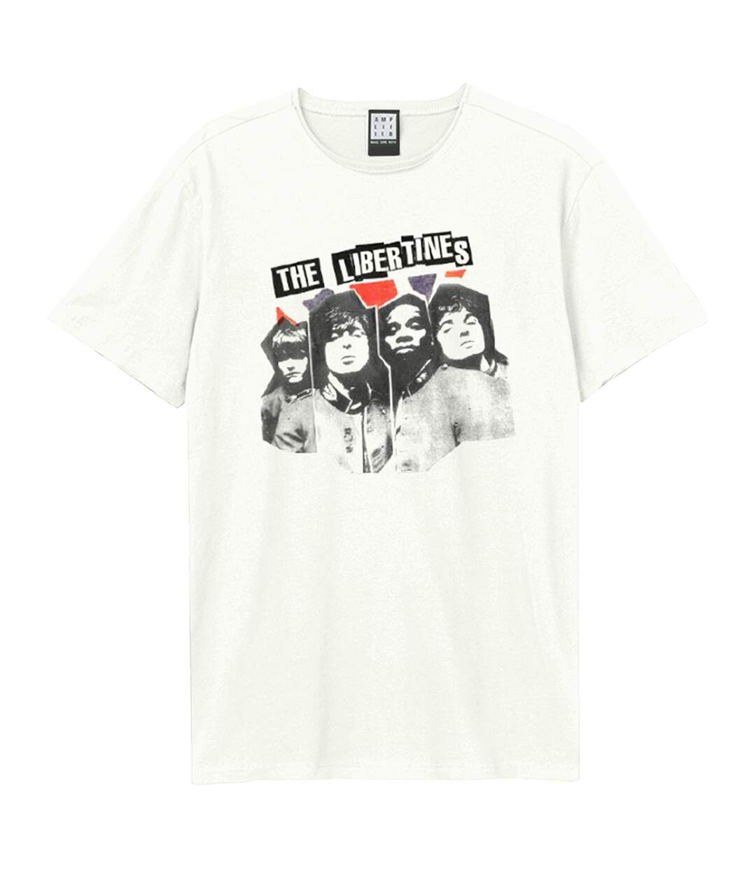 T-shirt Rip Flag Xerox Adulte Vieux Blanc Amplified-1