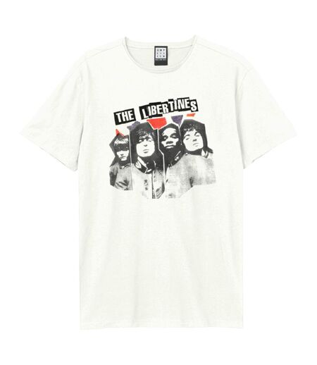 T-shirt Rip Flag Xerox Adulte Vieux Blanc Amplified