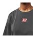 Womens/ladies Back Print T-shirt Washed Black PE Nation-4
