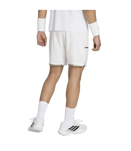 Mens Wimbledon Drawstring Waist Tennis Shorts White Adidas