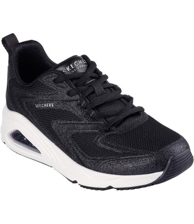Womens/ladies Tres Air Uno Glitter Trainers Black Skechers