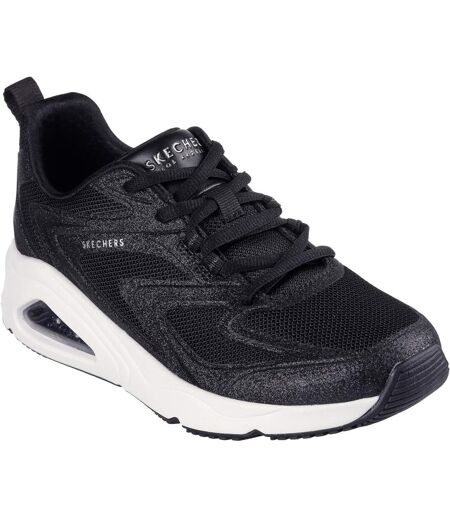 Womens/ladies Tres Air Uno Glitter Trainers Black Skechers