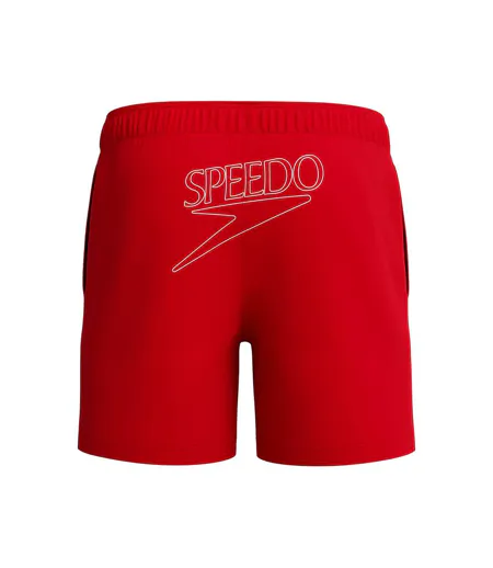 Mens Classic Volley Logo Swim Shorts Red Speedo
