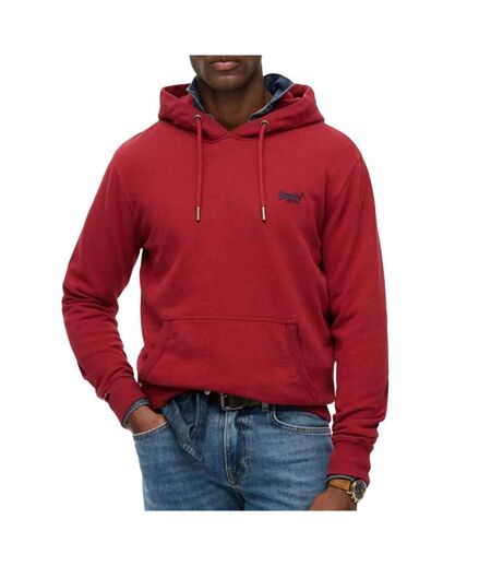 Sweat rouge homme superdry essential logo