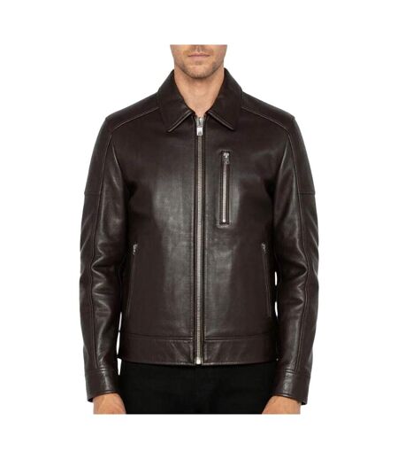 Blouson marron homme schott lcadambro