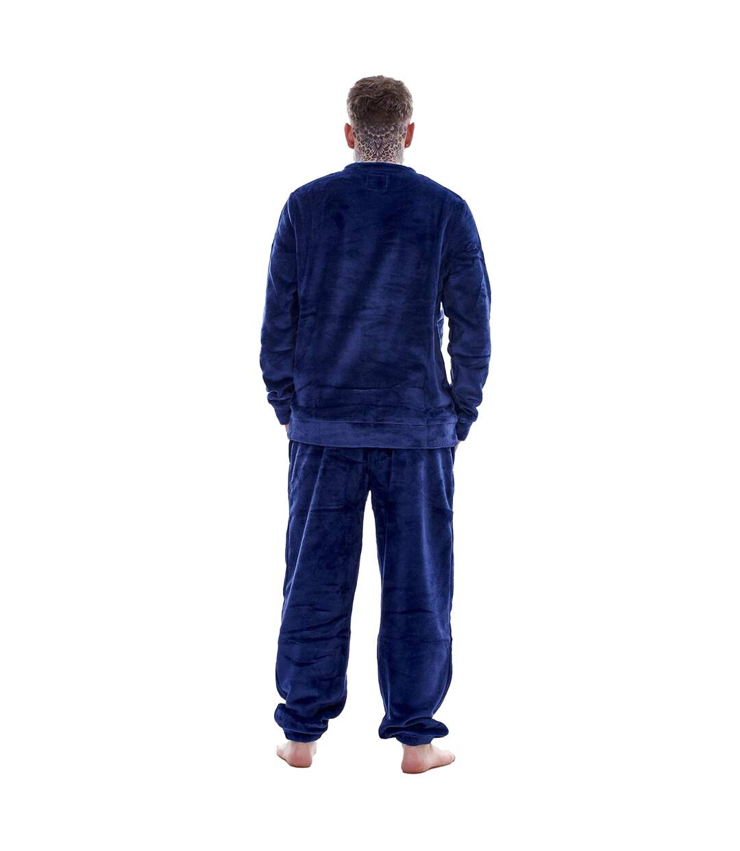Ensemble De Pyjama Long Homme Bleu Marine Keanu-2