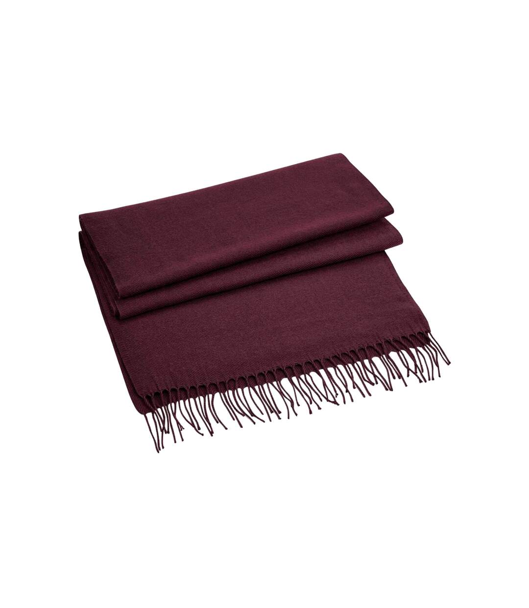 Unisex adult classic woven scarf one size burgundy Beechfield-1