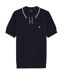 Mens Pique Knitted Polo Shirt Dark Navy Lyle & Scott-2