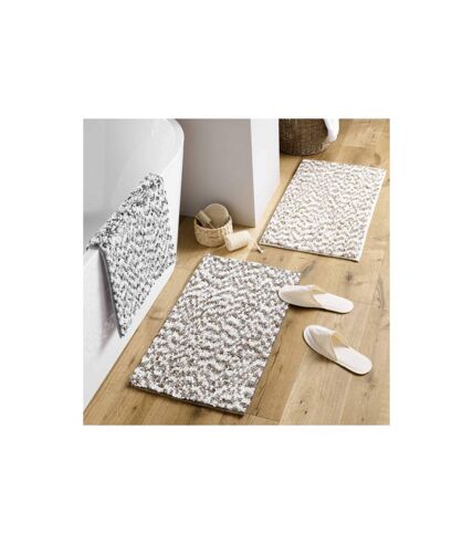 Tapis de Bain Friza 45x75cm Blanc & Marron