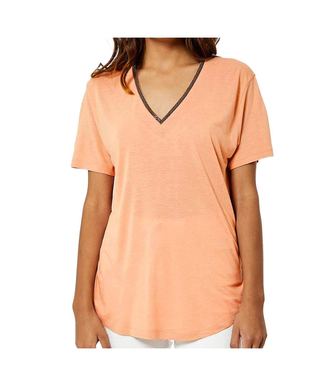 T-shirt Orange Femme Kaporal Jorixe - L-1