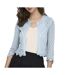 Cardigan bleu femme jdy sun 3/4 cropped-1