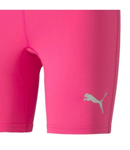 Mens Liga Short Tights Fluorescent Pink Puma