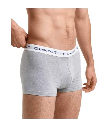 Pack Of 3  Mens Cotton Blend Slim Boxer Shorts  Grey Gant