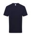 Unisex Adult Pure Cotton T-shirt Deep Navy Fruit Of The Loom-2