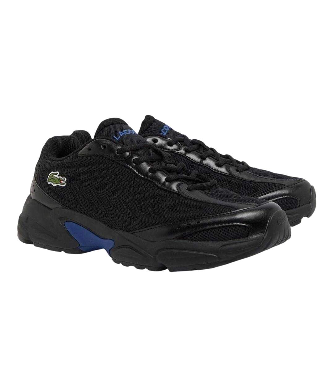 Mens Storm 96 2k Chunky Sole Trainers Black Blue Lacoste-1