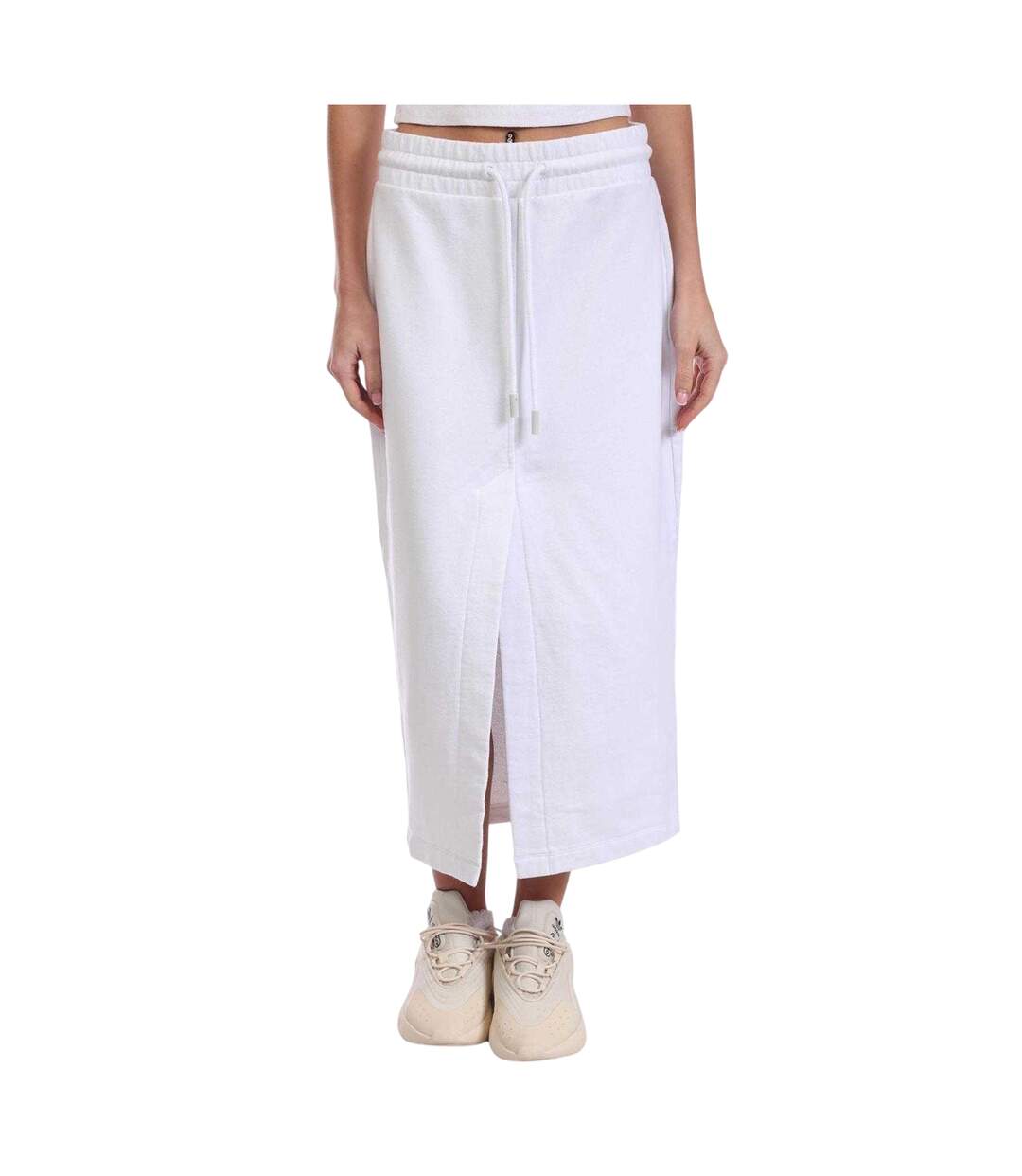 Jupe Longue Femme Blanc Cassé Noir Off White-1