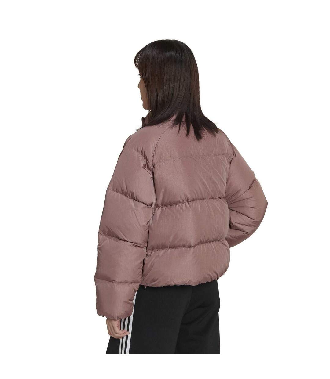 Doudoune Motif/style 3 Rayures Femme Rose Mauve Adidas-3