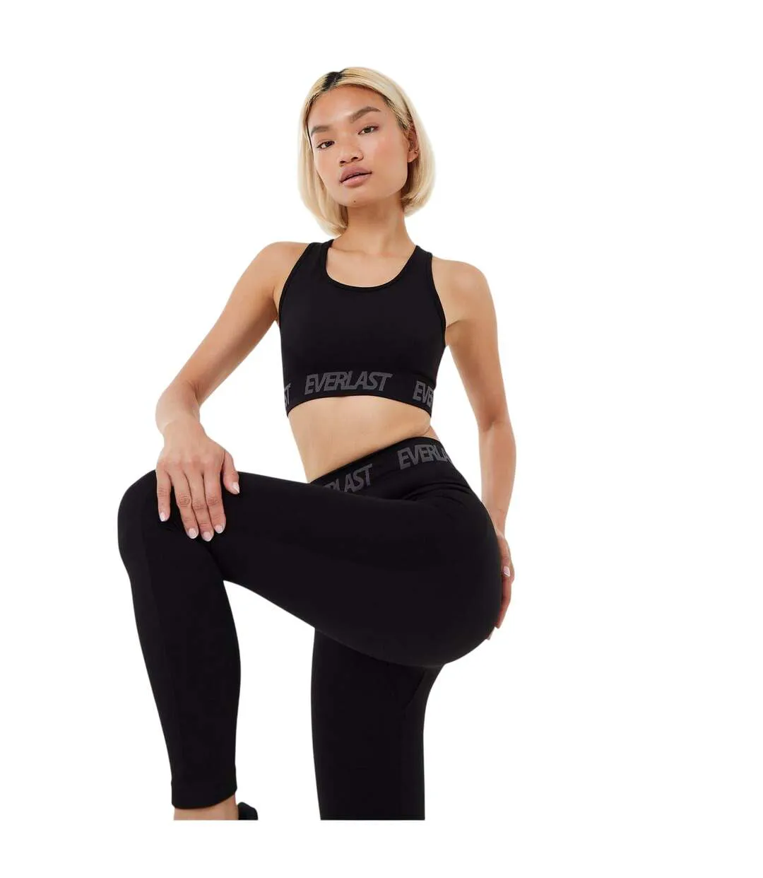 Brassière De Sport Motif/style Logo Femme Noir Everlast-2