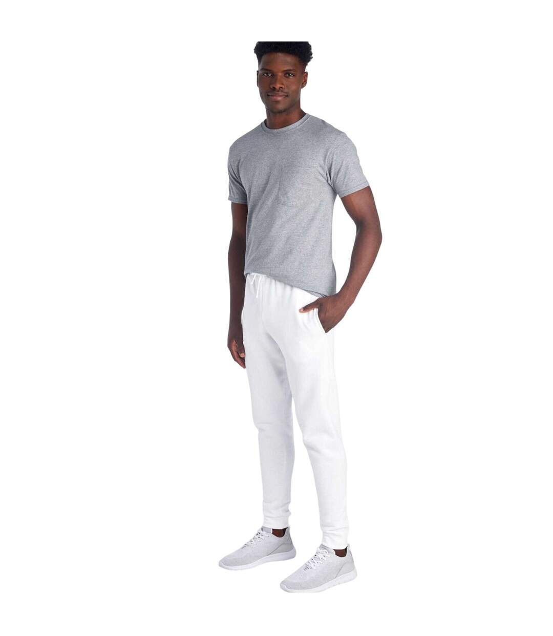 Pantalon De Jogging Adulte Blanc Jerzees-1