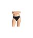 Womens/ladies Originals Adicolor 3 Stripes Cotton Bikini Bottoms Black Adidas-1