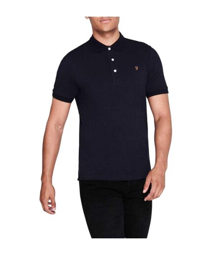 Polo Manches Courtes Homme Vrai Bleu Marine Farah
