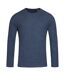 Stedman Mens Stars Crew Neck Knitted Sweater (Blue Melange)