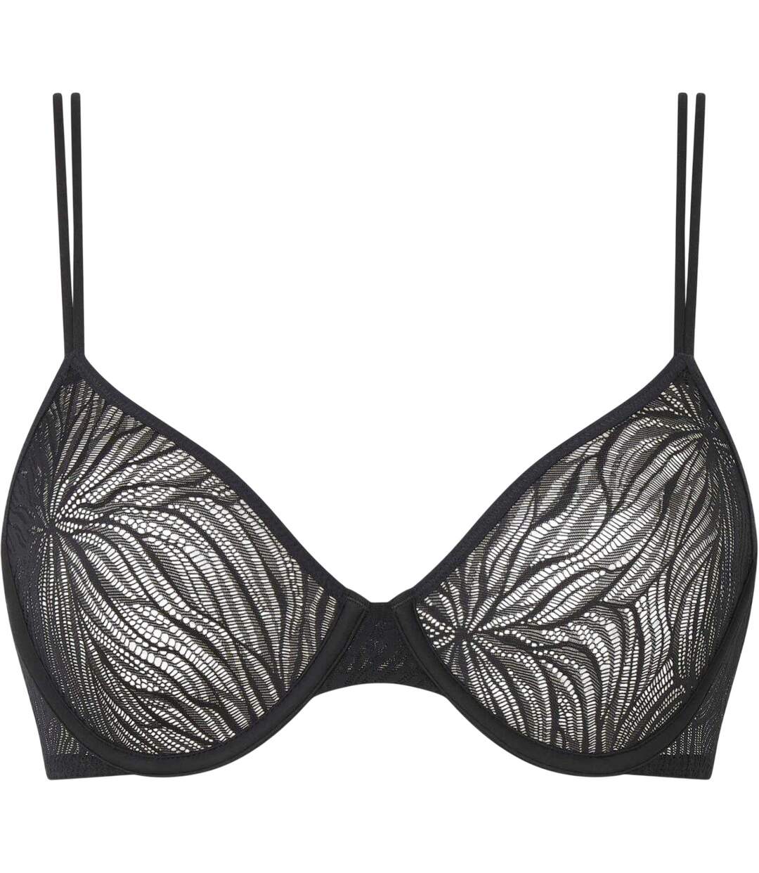 Womens/ladies Demi Unlined Bra Black Calvin Klein-2