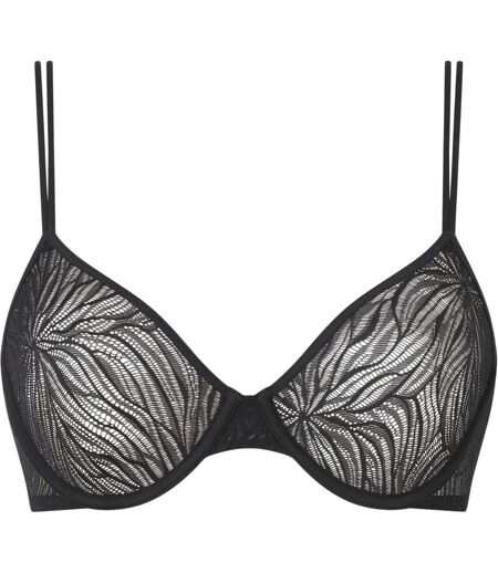 Womens/ladies Demi Unlined Bra Black Calvin Klein