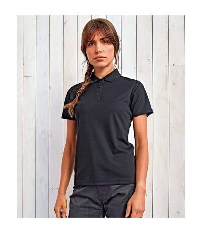 Premier Womens/Ladies Sustainable Polo Shirt (Black) - UTRW8361