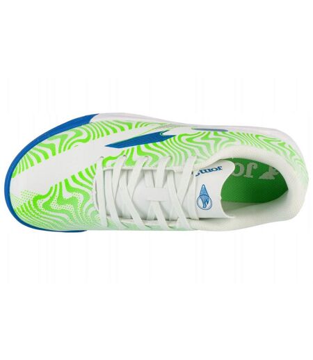 Childrens/kids Evolution Leather Football Shoes White Joma