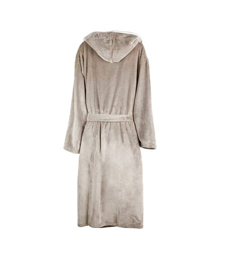 Unisex adult louis luxury plush dressing gown grey Vinga
