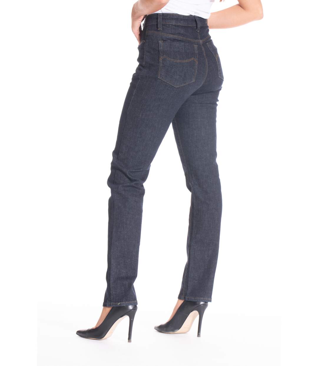 Jeans coupe droite denim stretch brut ZELDA 'Rica Lewis'