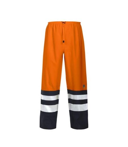 Pantalon De Pluie Adulte Orange Bleu Marine Projob