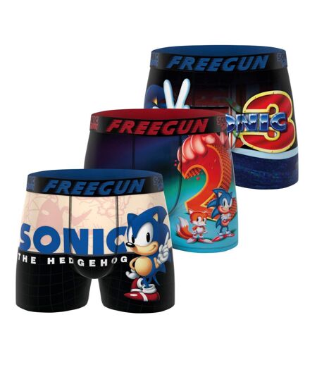 Lot de 3 boxers homme Sonic Freegun