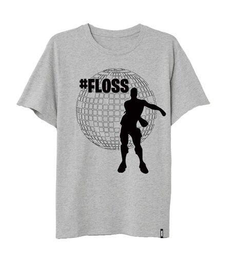 T-shirt Floss Homme Gris Fortnite