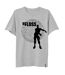T-shirt Floss Homme Gris Fortnite-1