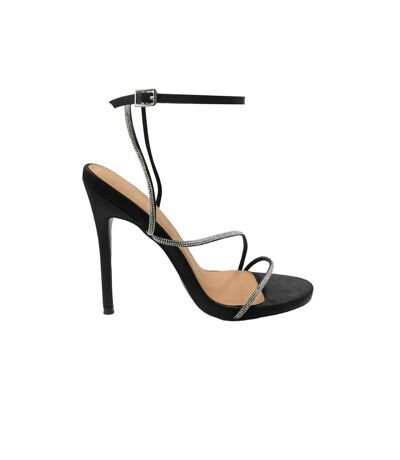 Womens/ladies Jovie Stiletto Heel High Heels Black Where´s That From