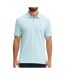 Polo bleu clair homme calvin klein jeans ss monogram pique-1